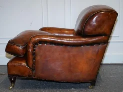Pamono Large Hand Dyed Leather Chairs, Set of 2><noscript><img width=