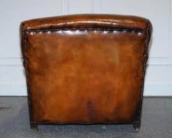 Pamono Large Hand Dyed Leather Chairs, Set of 2><noscript><img width=