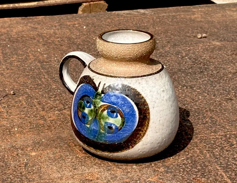 Clearance Pamono Large Handcrafted Ceramic Art Jug by Noomi Backhausen for Søholm, Denmark, 1960s