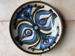 Sale Pamono Large Handcrafted Ceramic Art Bowl by Noomi Backhausen for Søholm, Denmark, 1960s