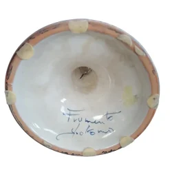 Pamono Large Hand-Painted Ceramic Vase from Spotorno, 1950s><noscript><img width=