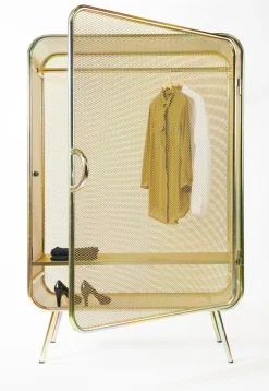 Pamono Large Harold Gold Cabinet, Jesse Visser> Storage