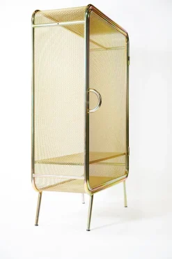 Pamono Large Harold Gold Cabinet by Jesse Visser> Storage