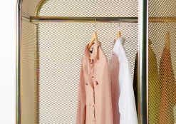 Pamono Large Harold Gold Cabinet by Jesse Visser><noscript><img width=