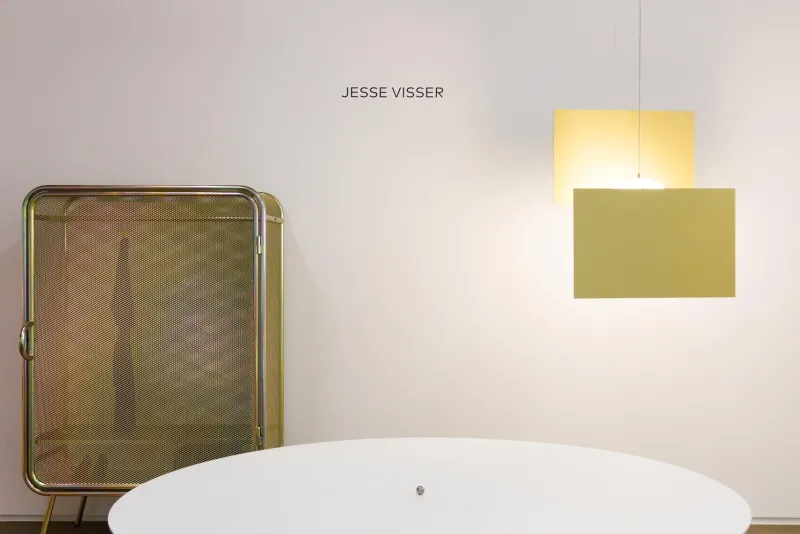 Pamono Large Harold Gold Cabinet by Jesse Visser> Storage
