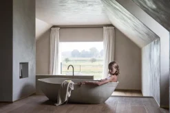 Best Pamono Large High Clay Bathtub by Studio Loho