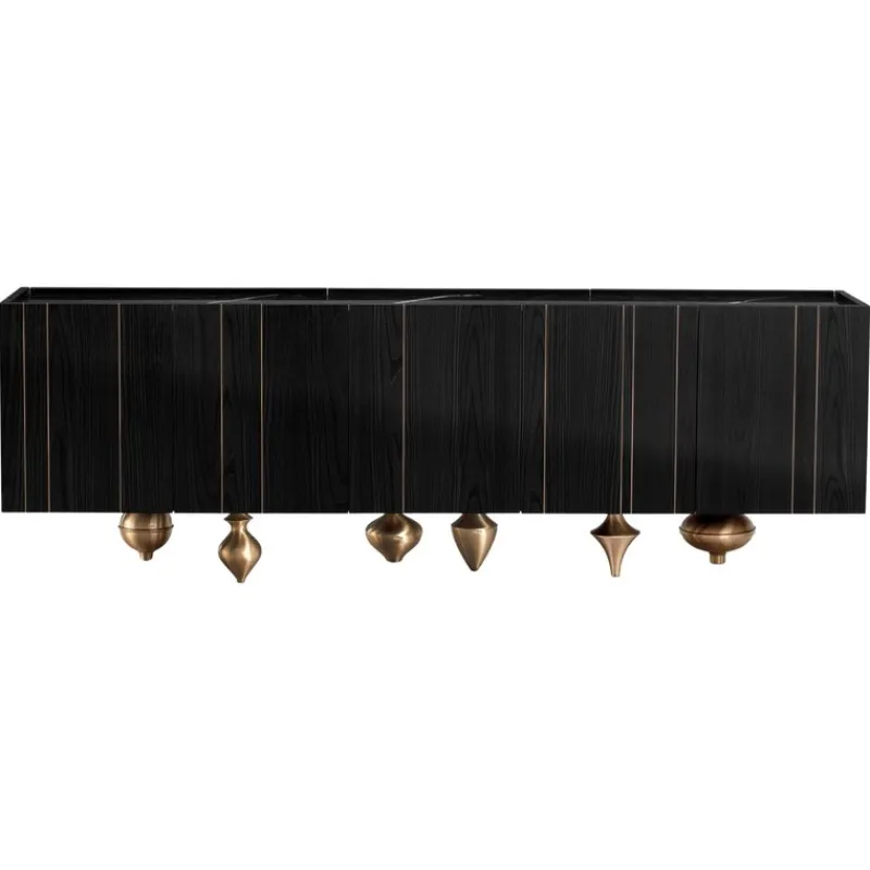 Pamono Large Il Pezzo 1 Black Sideboard by Il Pezzo Mancante> Storage