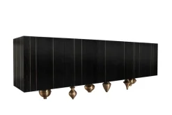Pamono Large Il Pezzo 1 Black Sideboard by Il Pezzo Mancante> Storage