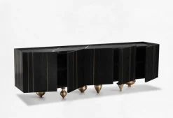Pamono Large Il Pezzo 1 Black Sideboard by Il Pezzo Mancante><noscript><img width=