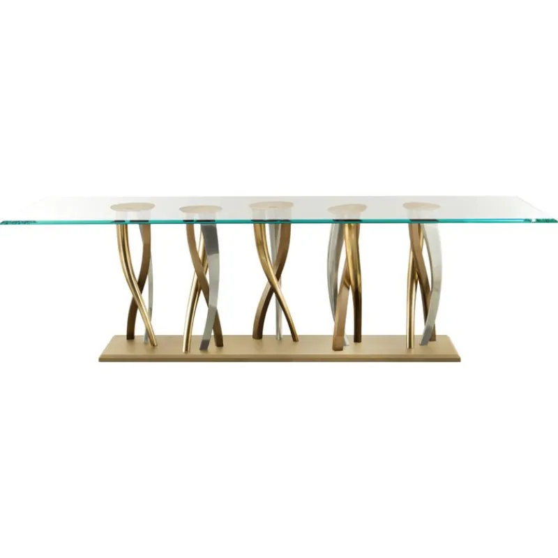 Outlet Pamono Large Il Pezzo 8 Glass Table by Il Pezzo Mancante