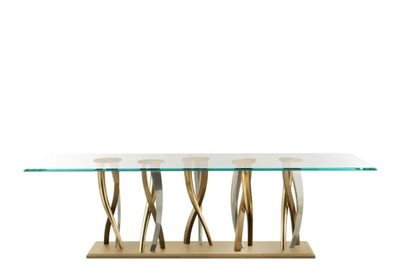 Outlet Pamono Large Il Pezzo 8 Glass Table by Il Pezzo Mancante