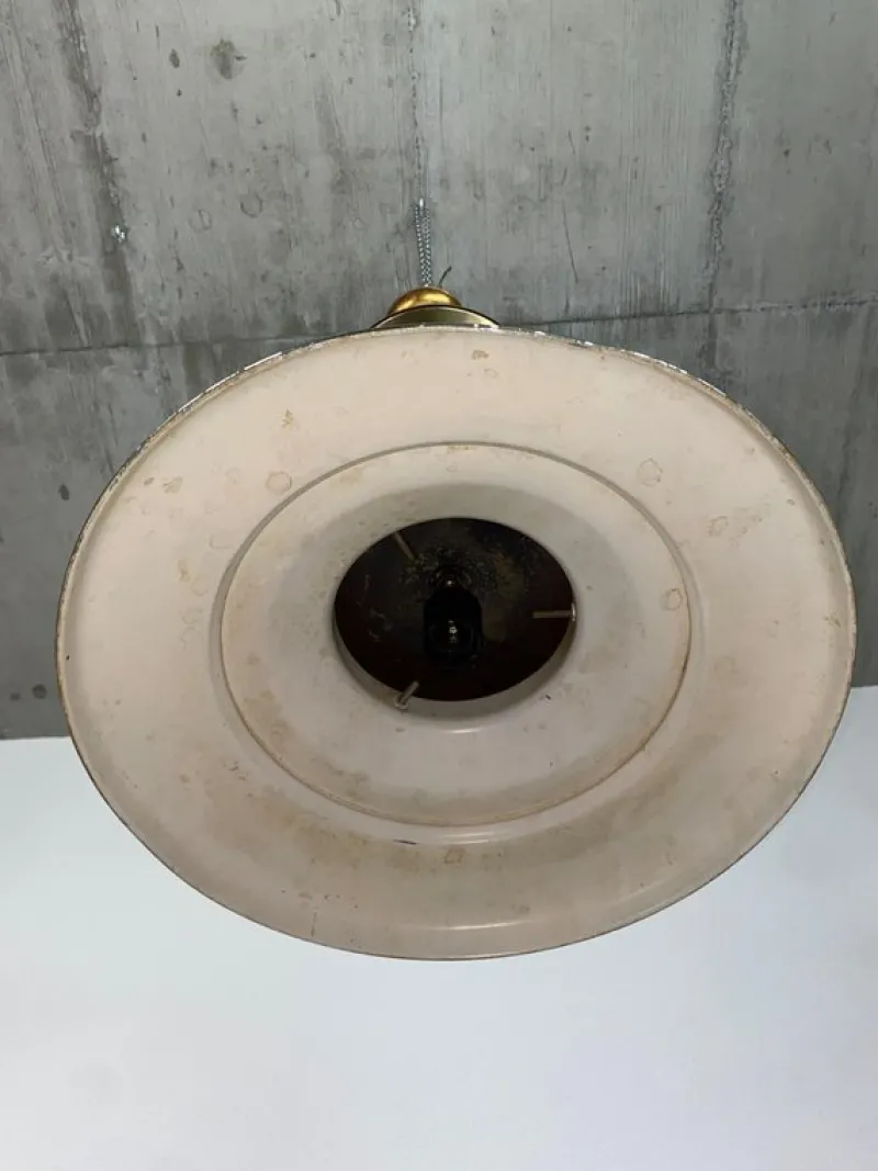 Outlet Pamono Large Industrial Hanging Lamp, 1930s