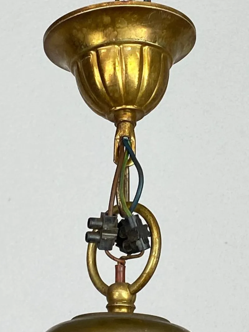 Outlet Pamono Large Industrial Hanging Lamp, 1930s
