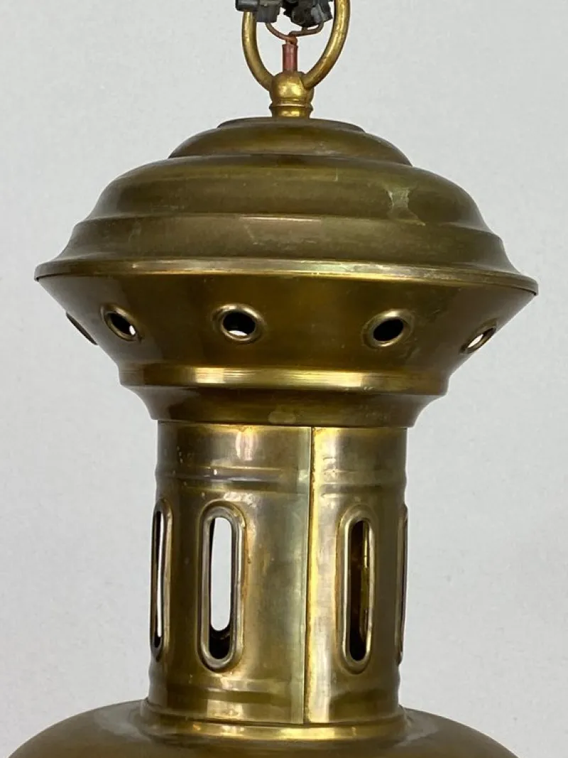 Outlet Pamono Large Industrial Hanging Lamp, 1930s