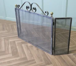 Pamono Large Iron Fire Guard, 1900s> Fireplaces And Mantels