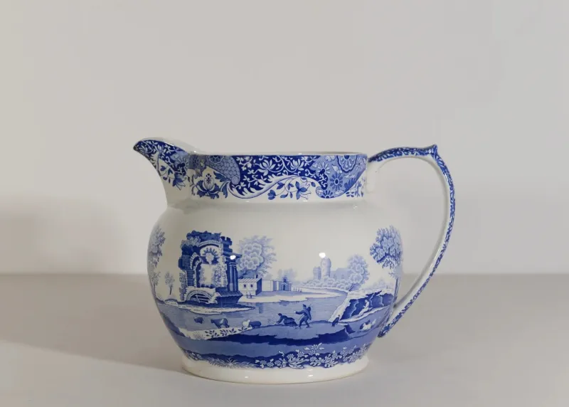 Sale Pamono Large Italian Blue and White Spode Jug