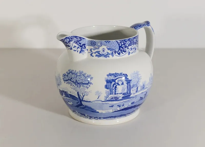 Sale Pamono Large Italian Blue and White Spode Jug