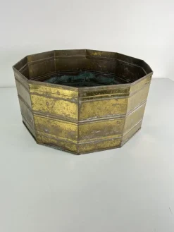 Pamono Large Italian Brass Planter, 1960s><noscript><img width=