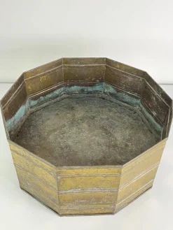 Pamono Large Italian Brass Planter, 1960s><noscript><img width=