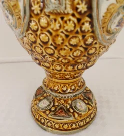Best Pamono Large Italian Ornate Majolica Jug, 1960s