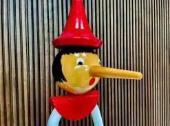Pamono Large Italian Pinocchio Coat Rack from Giocattoli Galetti Milano, 1950s><noscript><img width=