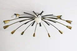 Clearance Pamono Large Italian Sputnik Ceiling Light from Stilnovo, 1950s