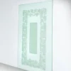 Pamono Large Italian Stained Glass Window in Etched Glass, 1950s> Room Dividers & Screens
