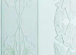Pamono Large Italian Stained Glass Window in Etched Glass, 1950s> Room Dividers & Screens
