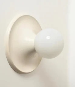 New Pamono Large Ivory Light Ball Wall Lamp by Castiglioni for Flos, 1965