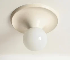 New Pamono Large Ivory Light Ball Wall Lamp by Castiglioni for Flos, 1965