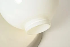 New Pamono Large Ivory Light Ball Wall Lamp by Castiglioni for Flos, 1965