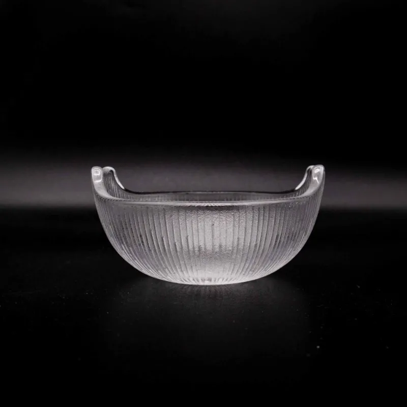 Pamono Large Japanese Bowls by Hoya Crystal, 1960s, Set of 8> Serving Dishes