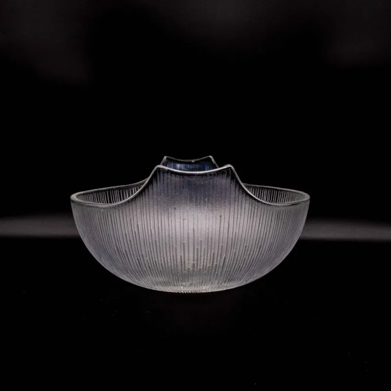 Pamono Large Japanese Bowls by Hoya Crystal, 1960s, Set of 8> Serving Dishes