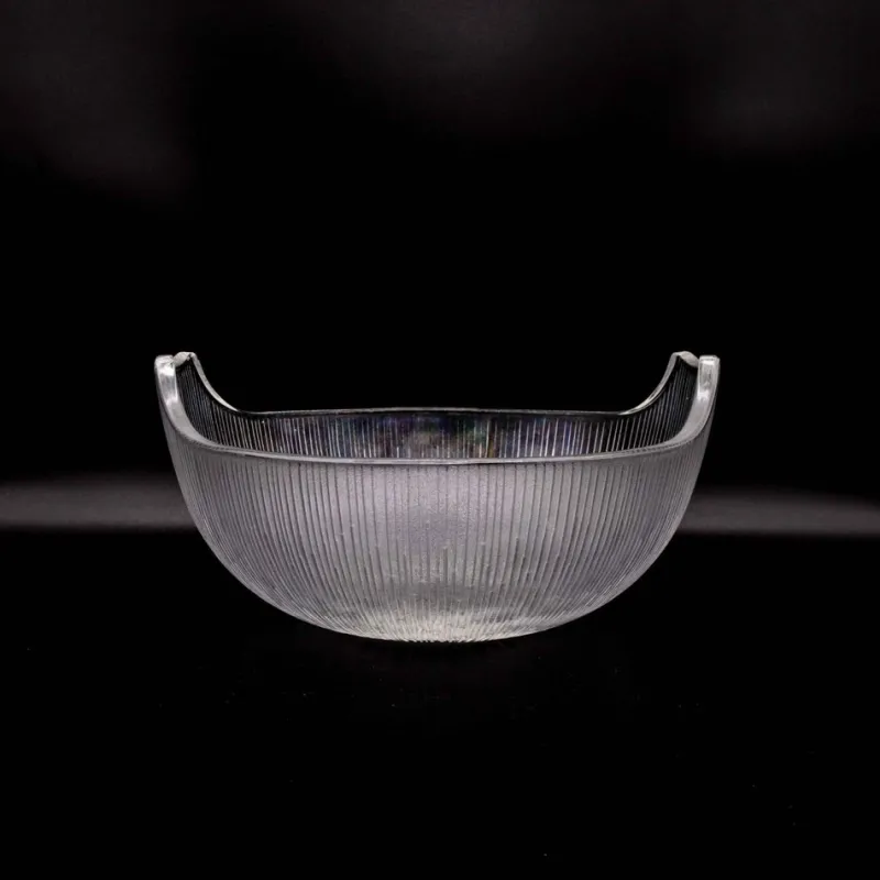 Pamono Large Japanese Bowls by Hoya Crystal, 1960s, Set of 8> Serving Dishes