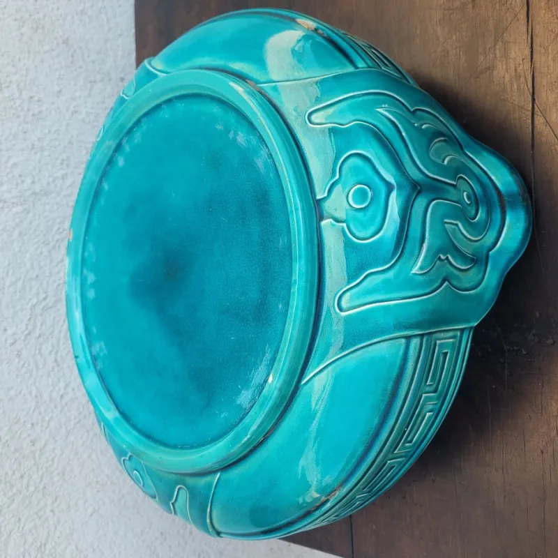 Pamono Large Japanese-Style Ceramic Planter, 1800s> Planters And Jardiniere