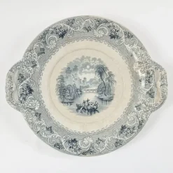 Discount Pamono Large Late 19th Century Victorian Serving Plate in Rhine Pattern, England