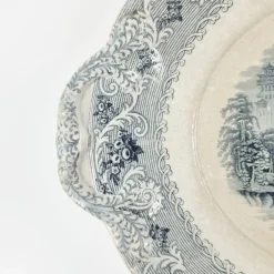 Discount Pamono Large Late 19th Century Victorian Serving Plate in Rhine Pattern, England