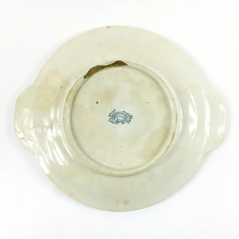 Discount Pamono Large Late 19th Century Victorian Serving Plate in Rhine Pattern, England