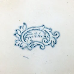 Discount Pamono Large Late 19th Century Victorian Serving Plate in Rhine Pattern, England