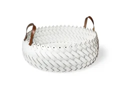 Pamono Large Leather Almeria Basket with Handles> Trunks, Crates & Baskets