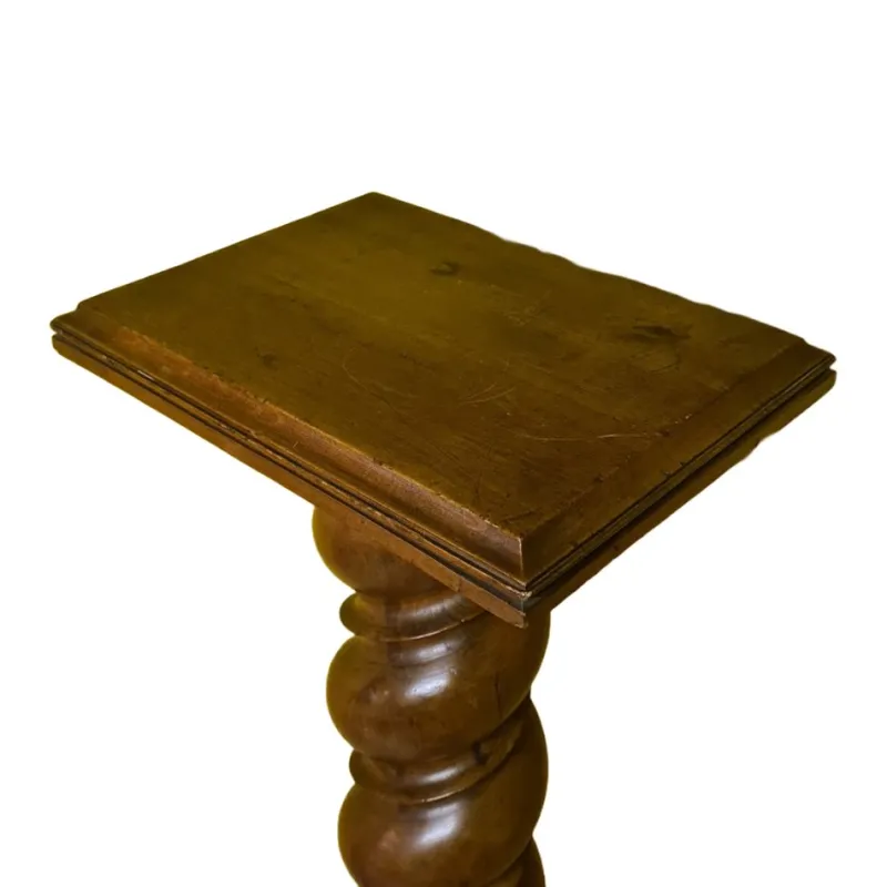 Sale Pamono Large Louis XII French Walnut Barley Twisted Pillar, 1870s
