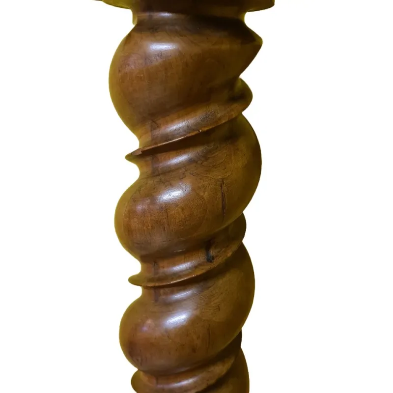 Sale Pamono Large Louis XII French Walnut Barley Twisted Pillar, 1870s