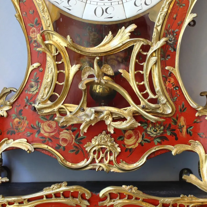 Clearance Pamono Large Louis XV Cartel Clock & Wall Console, France, 1750s, Set of 2