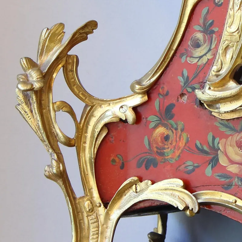 Clearance Pamono Large Louis XV Cartel Clock & Wall Console, France, 1750s, Set of 2