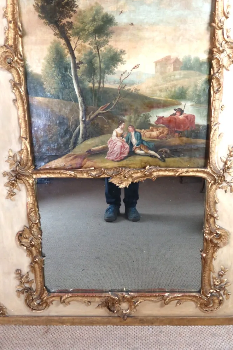 Pamono Large Louis XV Style Mirror> Mirrors