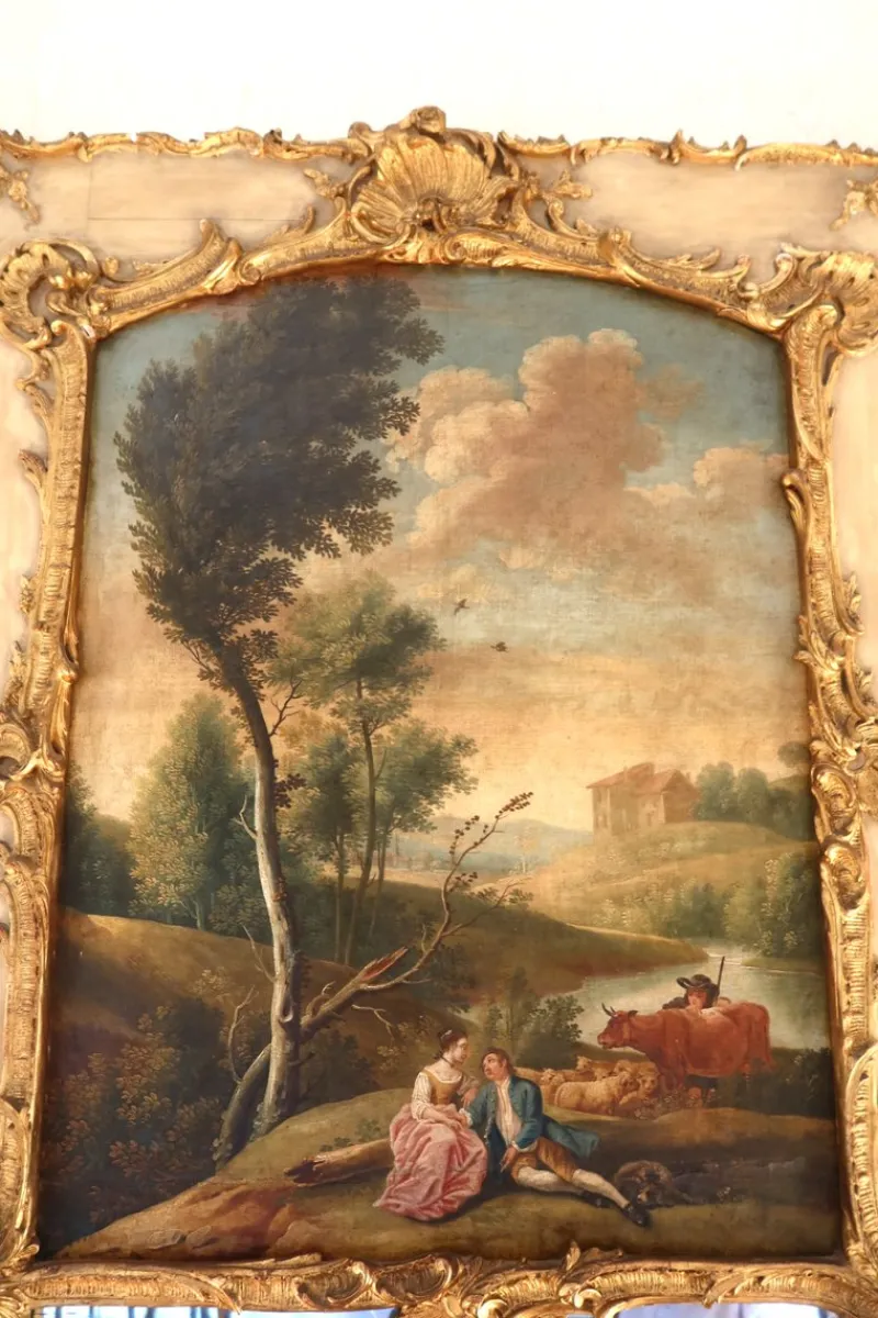 Pamono Large Louis XV Style Mirror> Mirrors