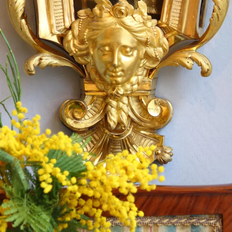 Pamono Large Louis XVI Cartel Wall Clock, Paris, 1770s> Clocks