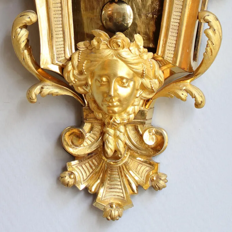 Pamono Large Louis XVI Cartel Wall Clock, Paris, 1770s> Clocks