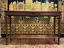 Pamono Large Louis XVI Style Walnut Console Table> Console Tables