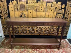 Pamono Large Louis XVI Style Walnut Console Table><noscript><img width=